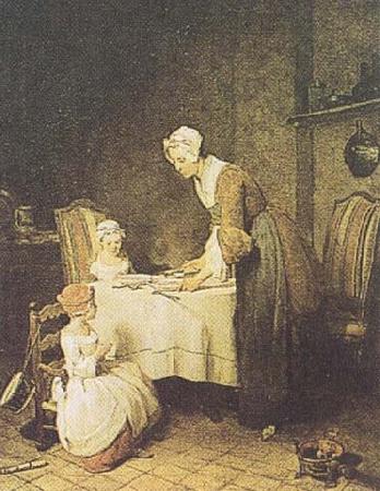 Jean Baptiste Simeon Chardin Saying Grace (mk35) oil painting picture